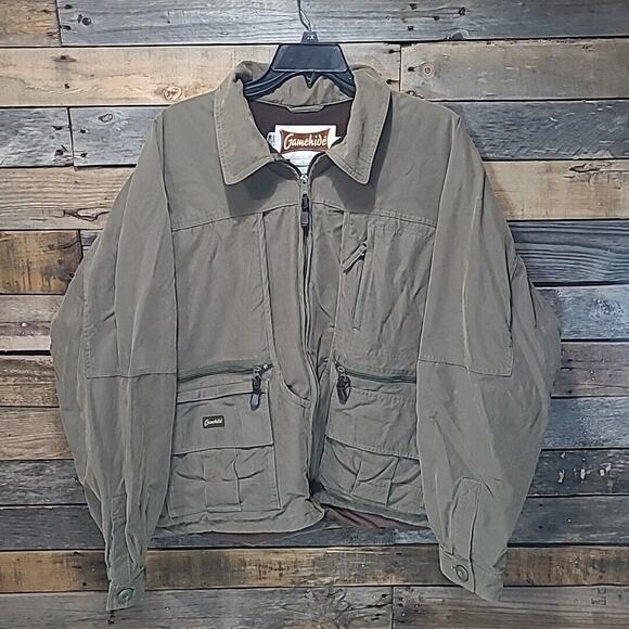 Gamehide Game Pouch Hunting Shooting Jacket Mens Size 2XL Olive Green Style 960 - Picture 1 of 10